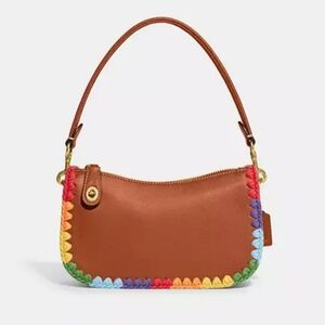 Coach Swinger Rainbow Crochet